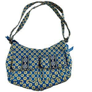 Vera Bradley Quilted Double Pocket Shoulder Bag